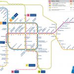 ブリュッセルメトロ・トラム共通路線図（移動時間付き）