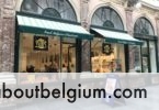 ベルギー・ブリュッセルのレオニダス店はこんな感じ。小さめの店舗なので行列ができることも。