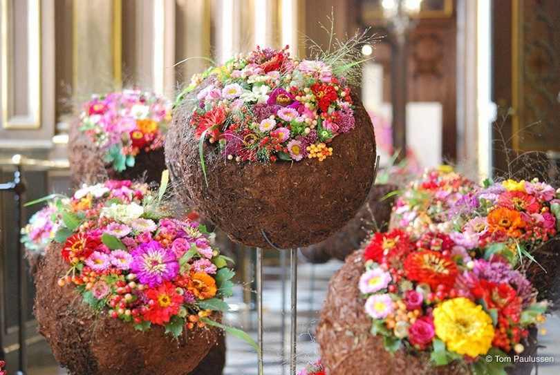 ベルギーの花のイベント、フラワータイムの様子