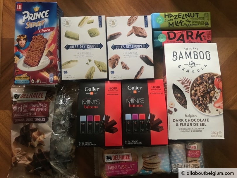 ベルギーに行く度にデレーゼで食料品をチョコレートを大人買いする私。これ、全部自分用です笑